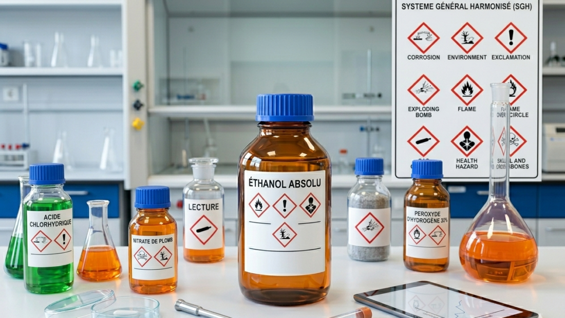 Étiquetage et classification des produits chimiques en laboratoire comprendre ca