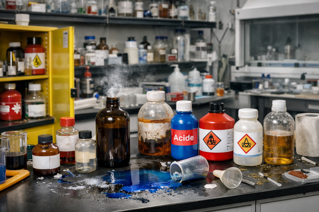 Erreurs fréquentes dans la gestion des produits chimiques en laboratoire : les éviter pour sécuriser vos pratiques