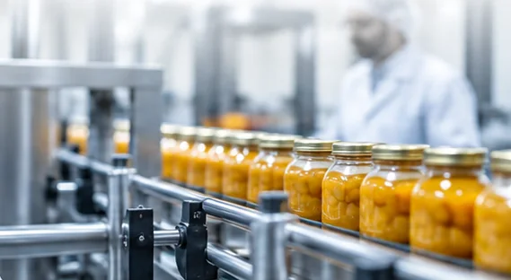 Chaîne de conditionnement agroalimentaire