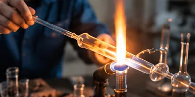 Souffleur de verre au travail